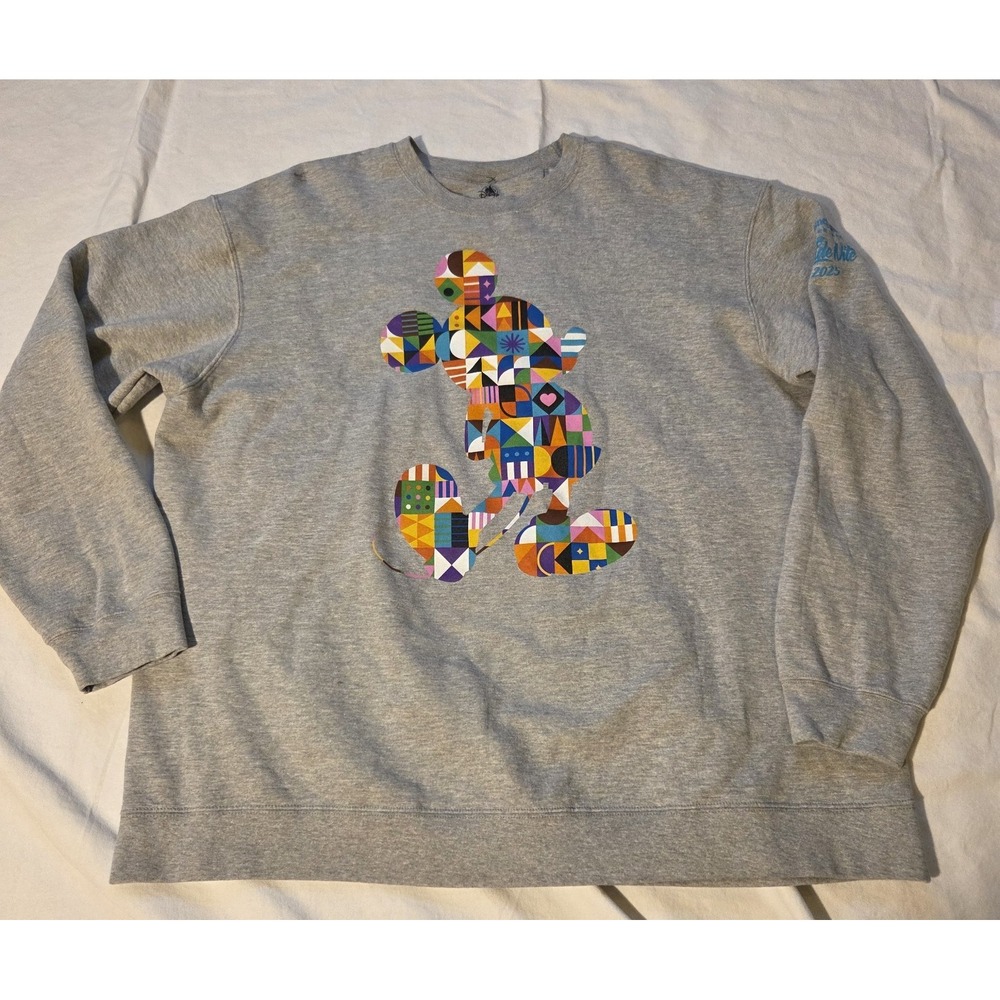 Disneyland Pride Nite 2025 Mickey Mouse Sweatshirt Mens 2XL After Dark Disney
